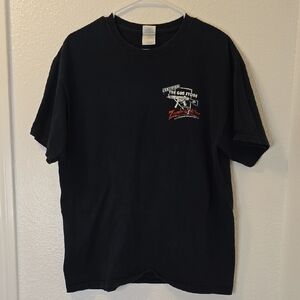 The Gun Store Black Short-Sleeve Crewneck Tee with Zombie Killer Graphics